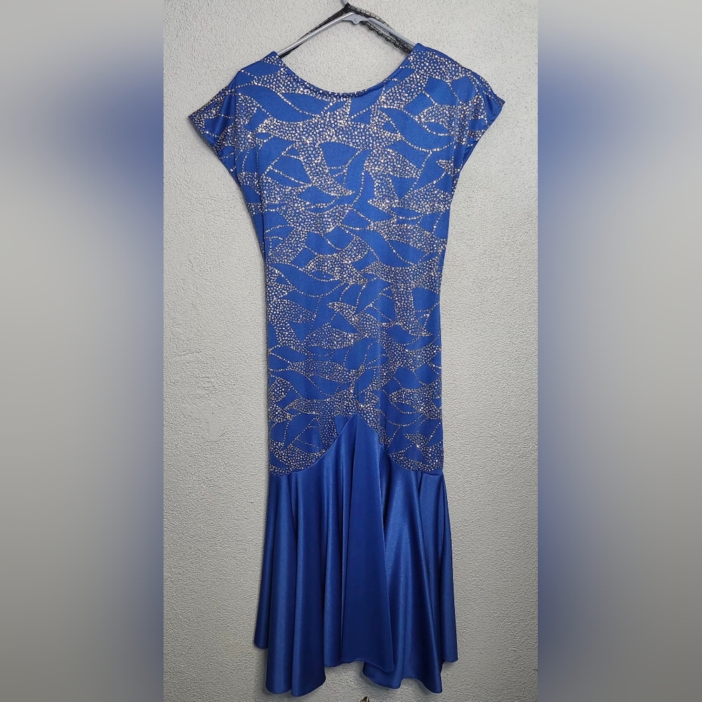 Chic Blue High Low Dress